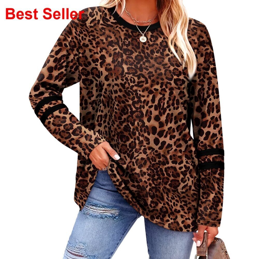 Long Sleeve Crew Neck T-Shirt, Polyester Rayon Spandex Blend, Athletic Stripes